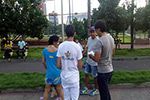 Alunos de Fisioterapia participam de Ação Comunitária no Parque Poticabana